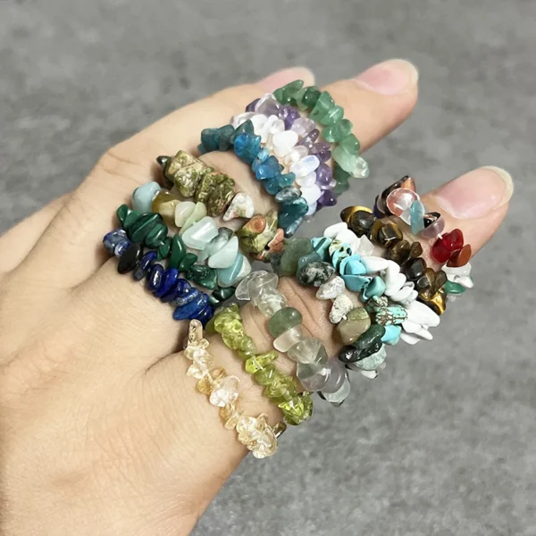 Bague corail en Cristal blanc irrégulière