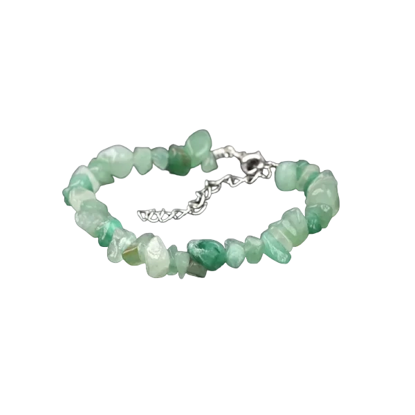 Bracelet corail Aventurine avec chaîne - Aventurine