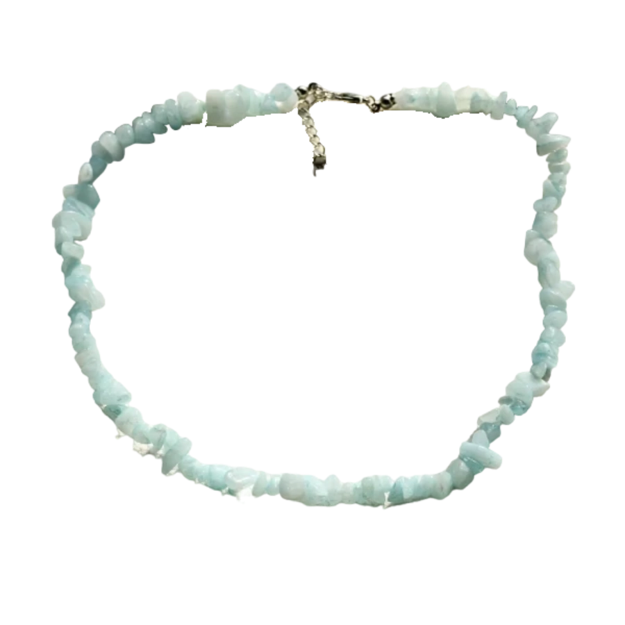 Collier corail aquamarine - Aquamarine