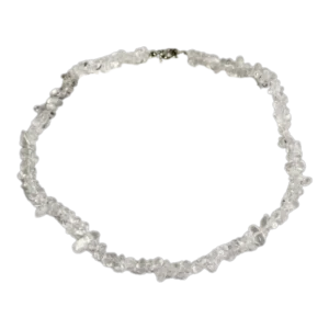 Collier corail crystal - Cristal blanc