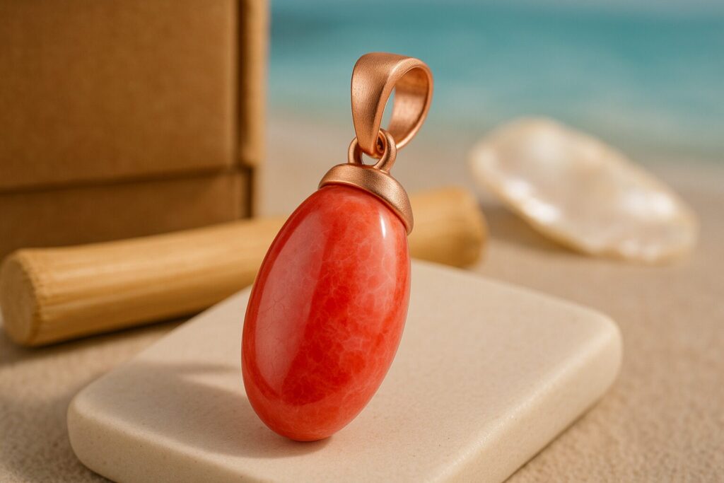 Couleur corail: nuances rouges et rosées qui évoquent la Méditerranée et la vitalité. Explorez sa signification, ses tons (rouge, rose, bambou, blanc), montures recommandées et conseils d’entretien pour un bijou éthique et intemporel.