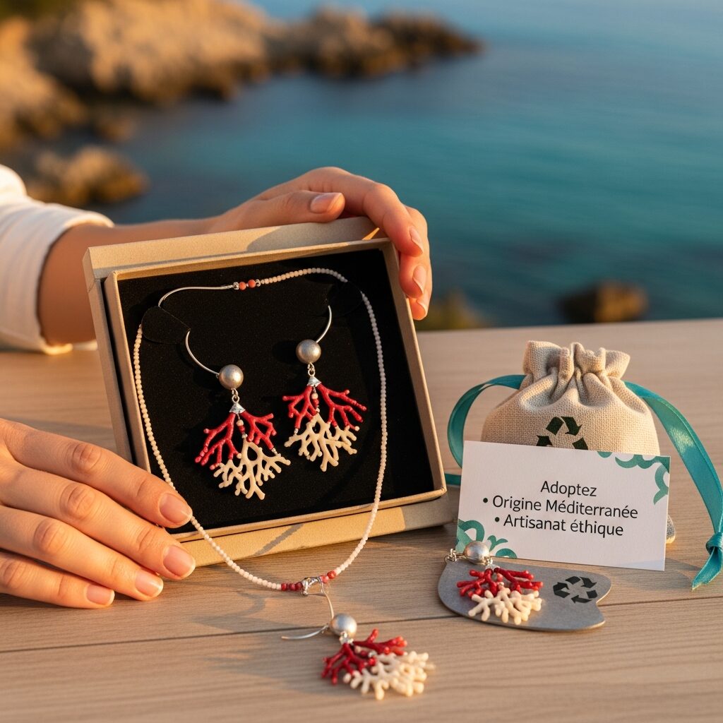 adopter un corail, c’est choisir une relique vivante de la Méditerranée. Bijoux en corail rouge, rose, bambou ou blanc, issus d’un artisanat éthique. Découvrez leur signification, origine et conseils d’entretien pour porter l’océan avec élégance et responsabilité.