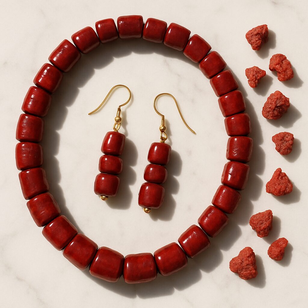 Bijou corail rouge - illustration