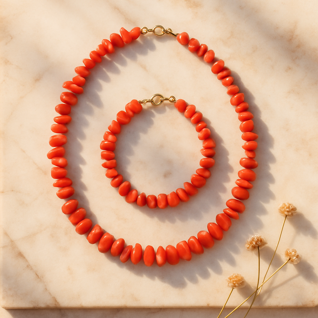 Symbolique bijou en corail - illustration