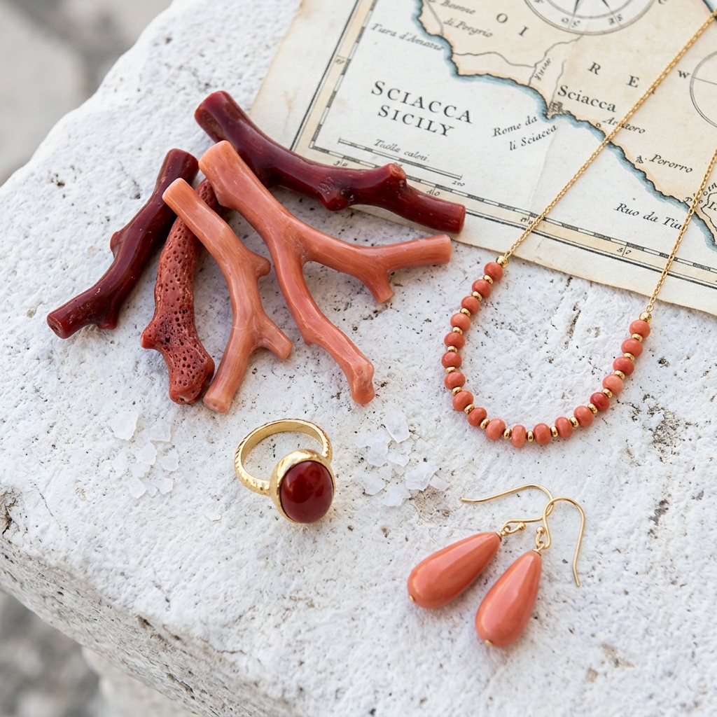 Bijoux en corail sicile : la tradition de sciacca - illustration