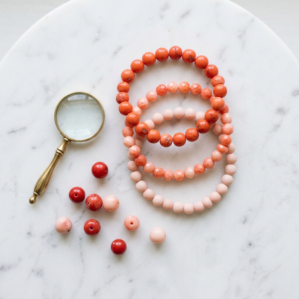 Comment choisir un bracelet en corail reconstitué - illustration