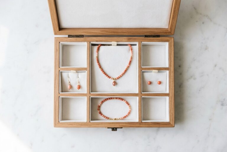 Ranger ses bijoux corail sans rayures